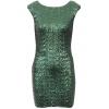 Green Sequin Bodycon Party Wear