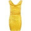 Cowl Neck Drape Sequin Dresses