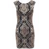 Baroque Sequin Embellished Bodycon Dresses wholesale