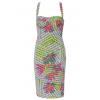 Neon Mono Print Cross Back Dresses