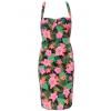  Neon Tropical Flower Bodycon Dresses