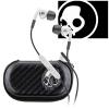 White And Chrome Skullcandy Fix 2.0 In Ear Headphones With Mic 