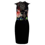 Wholesale Larissa Floral Crochet Neck Bodycon Dress
