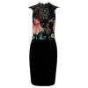 Larissa Floral Crochet Neck Bodycon Dress apparel wholesale