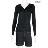 Plain Cardigan With Fitted Buttons Long Sleeves (CA9916) wholesale