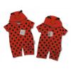 Baby Cotton Romper With Hood - Ladybird