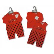Wholesale Baby Cotton 2 Pcs Set - Ladybird