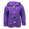 Purple Knitted Hoodie  wholesale