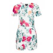 Wholesale Floral Print Zip Back Playsuit