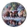 MDF Wild Horses And Waterfall Scene Wall Clock 28 Cm wholesale