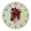 MDF Horse Head Scene Wall Clock 28 Cm wholesale