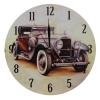MDF Nostalgic Retro Brown Car Scene Wall Clock 28 Cm wholesale