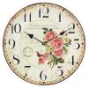 MDF Roses & Postal Card Scene Shabby Chic Wall Clock 34 Cm wholesale