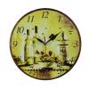 MDF Wine Bottles & Green Grapes Shabby Chic Wall Clock 34cm wholesale