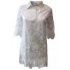 Laced Flowered Shirt Dress wholesale