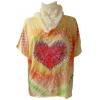 Tie - Dye Heart Scarf Top wholesale