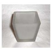 Wholesale Chunky Square Frosted Glass Holder