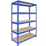 Wholesale Q-Rax 120cm Wide Metal Shelving Units BLUE