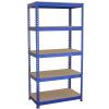 Q-Rax 90cm Wide Metal Shelving Units - BLUE