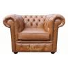 Chesterfield Low Back Club ArmChair Old English Tan Leather wholesale