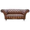 Chesterfield Balmoral 2 Seater Settee Antique Tan Leather