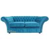 Chesterfield Balmoral 2 Seater Sofa Settee Danza Teal Fabric wholesale