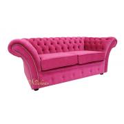 Wholesale Chesterfield Balmoral 2 Seater Danza Fuchsia Pink Fabric