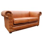 Wholesale Chesterfield Decor 2 Seater Old English Saddle Leather Sofa