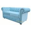 Chesterfield 2 Seater Settee Velluto Duck Egg Fabric Offer