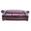 Chesterfield Buckingham 3 Seater Oxblood Leather Sofa Offer wholesale