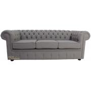 Wholesale Chesterfield 3 Seater Settee Proposta Steel Grey Fabric Sofa