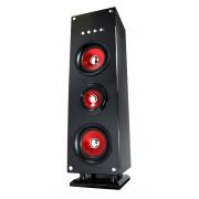 Wholesale Large Bluetooth Multimedia Speaker - Gloss Black And Red