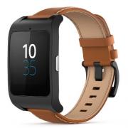 Wholesale Sony SWR50 Black Brown Leather Smart Watch 3