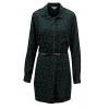 LONG SLEEVED BELTED CAMOUFLAGE PRINT SHIRT DRESS wholesale