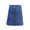 Button Up Light Denim Mini Skirt wholesale