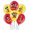 Mickey Mouse 4 Colour Latex Balloons 11
