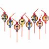 Power Rangers Drinking Straws 24cm Pack Of 8 wholesale