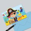 Little Pirate Invitation Postcards Pack Of 8 wholesale