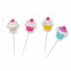 Cupcake Mini Figure Candles Pack Of 4 wholesale
