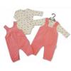 Baby Girls 2 Pcs Dungaree - Petal