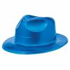 70s Disco Plastic Blue Fedora Hats 30. 4cm X 26. 4cm wholesale