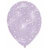 All Round Printed Just Married Pearl Lilac Latex Balloons7. 5cm Pack Of 6 wholesale