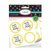 Candy Buffet Scalloped Labels Yellow Sunshine Pack Of 5 wholesale