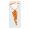 Candy Buffet Cone Polka Dots Bags Orange Pack Of 10 wholesale