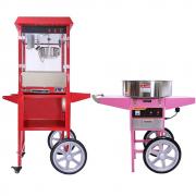 Wholesale KuKoo 8oz Popcorn Machine & Candy Floss Machine With Carts 