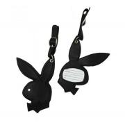 Wholesale Joblot Of 10 Black Playboy Luggage Tags (PX0031-BLK)