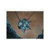 Blue Crystal And Rhinestone Flower Brooch wholesale pins