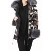 Camouflage Fur-Trimmed Parka Winter Jacket