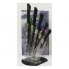 6PC ACRYLIC BLOCK AND KNIFE SET IN BLACK By AAAAA wholesale kitchen accessories