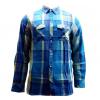 Joblot Of 10 Animal Mens Shirts Blue Flannel Button-Up Vario wholesale